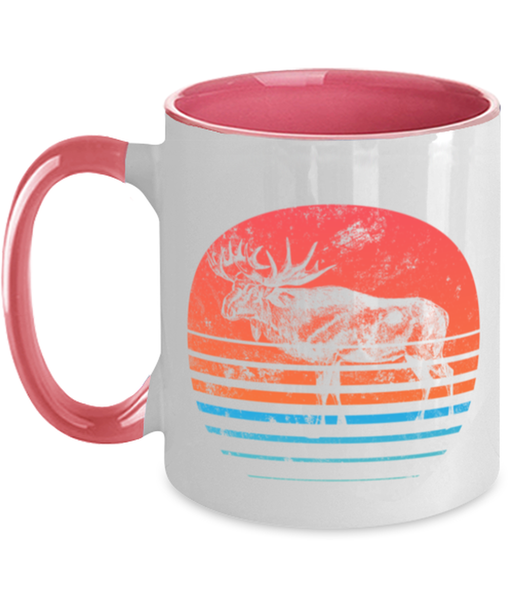 Retro Moose Lover Coffee Mug Cup