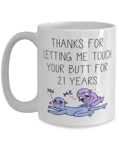 21st Anniversary 21 Year Coffee Mug Cup