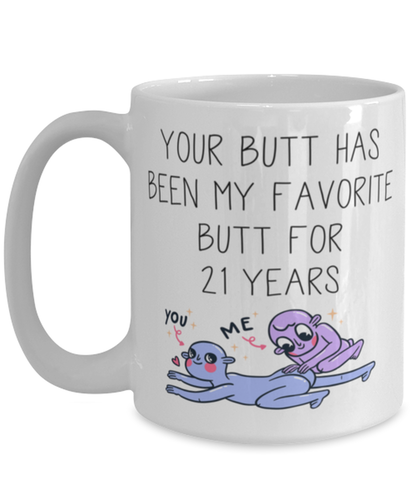 21st Anniversary 21 Year Coffee Mug Cup