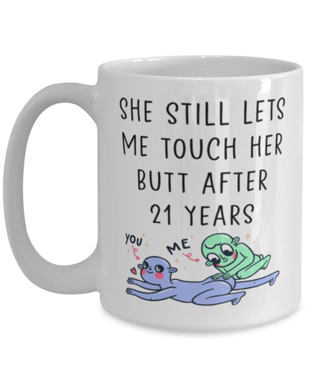 21st Anniversary 21 Year Husband Coffee Mug Cup