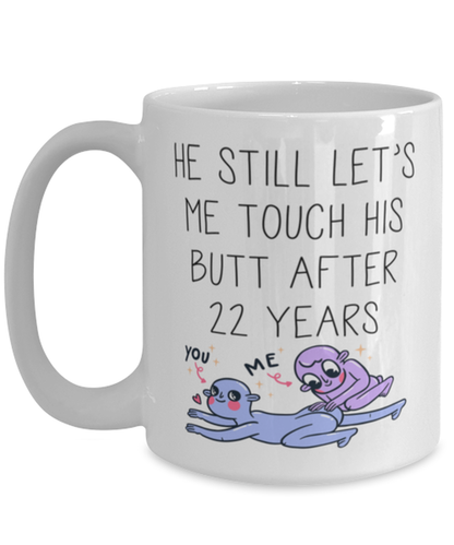 22nd Anniversary 22 Year Wife Coffee Mug Cup