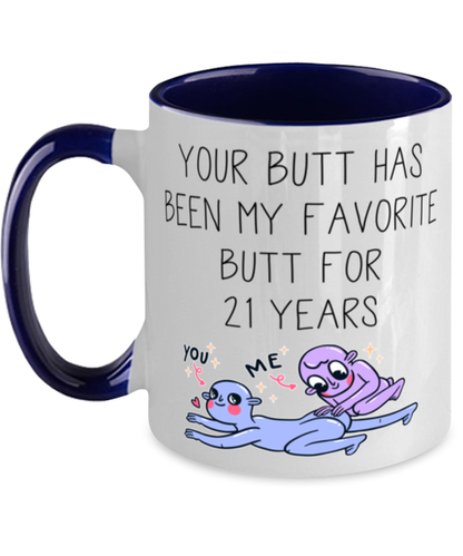 21st Anniversary 21 Year Coffee Mug Cup