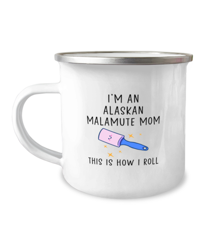 Alaskan Malamute Mom Camper Coffee Mug Cup