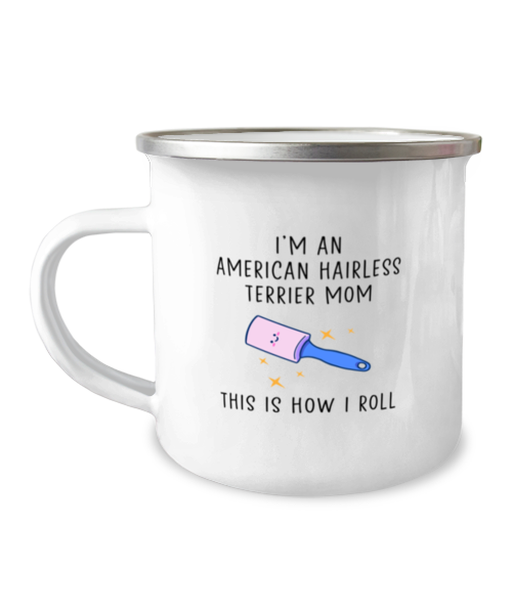 American Hairless Terrier Mom Camper Coffee Mug Cup