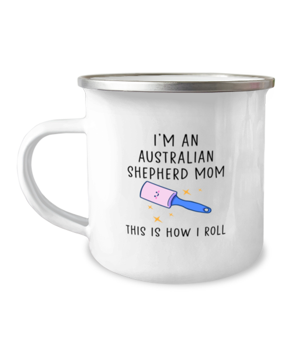 Australian Shepherd Mom Camper Coffee Mug Cup