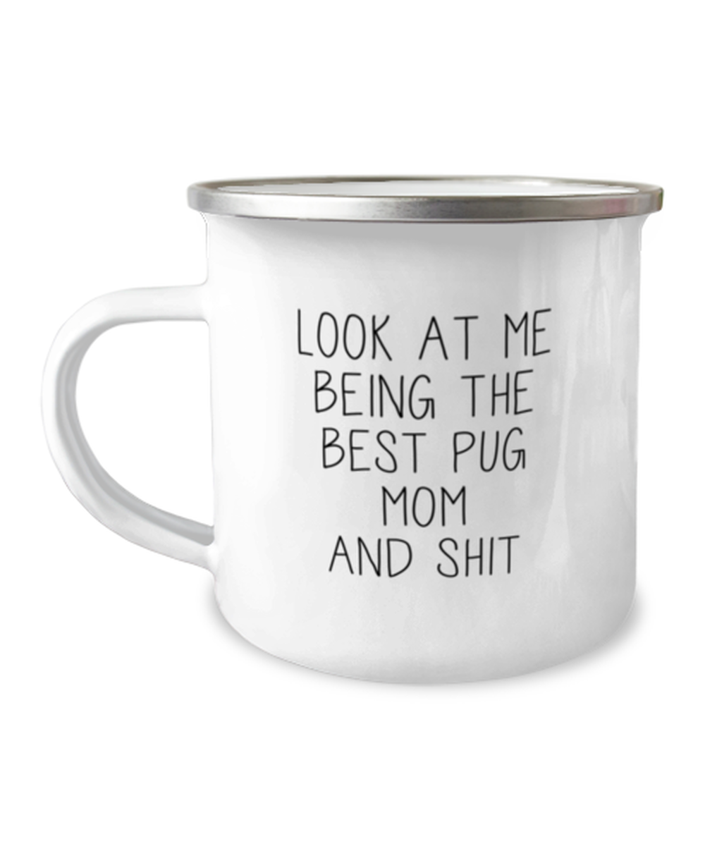 Pug Mom Camper Coffee Mug Cup