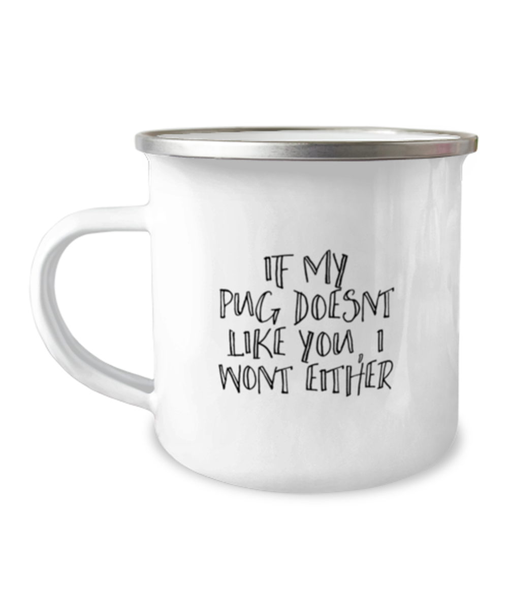 Pug Camper Coffee Mug Cup