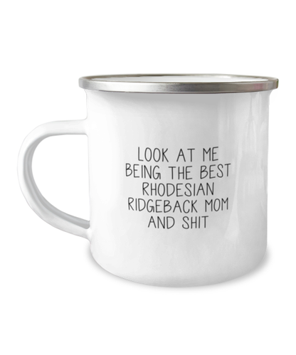 Rhodesian Ridgeback Mom Camper Coffee Mug Cup