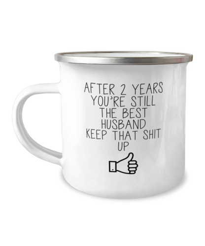 2nd Anniversary Husband Camper Coffee Mug Cup