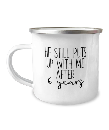 6th Anniversary Wife Camper Coffee Mug Cup