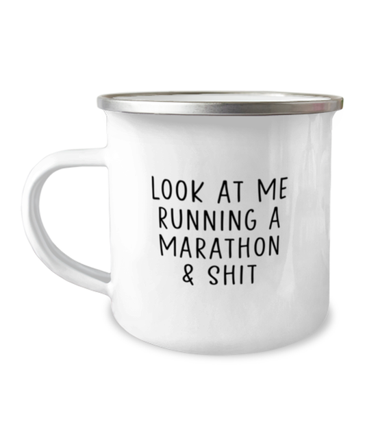 Marathon Runner Camper Coffee Mug Camping Cup