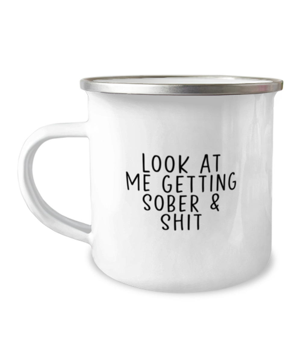 Sobriety Camper Coffee Mug Camping Cup