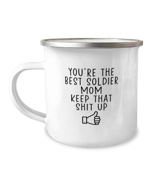 Soldier Mom Camper Coffee Mug Camping Cup