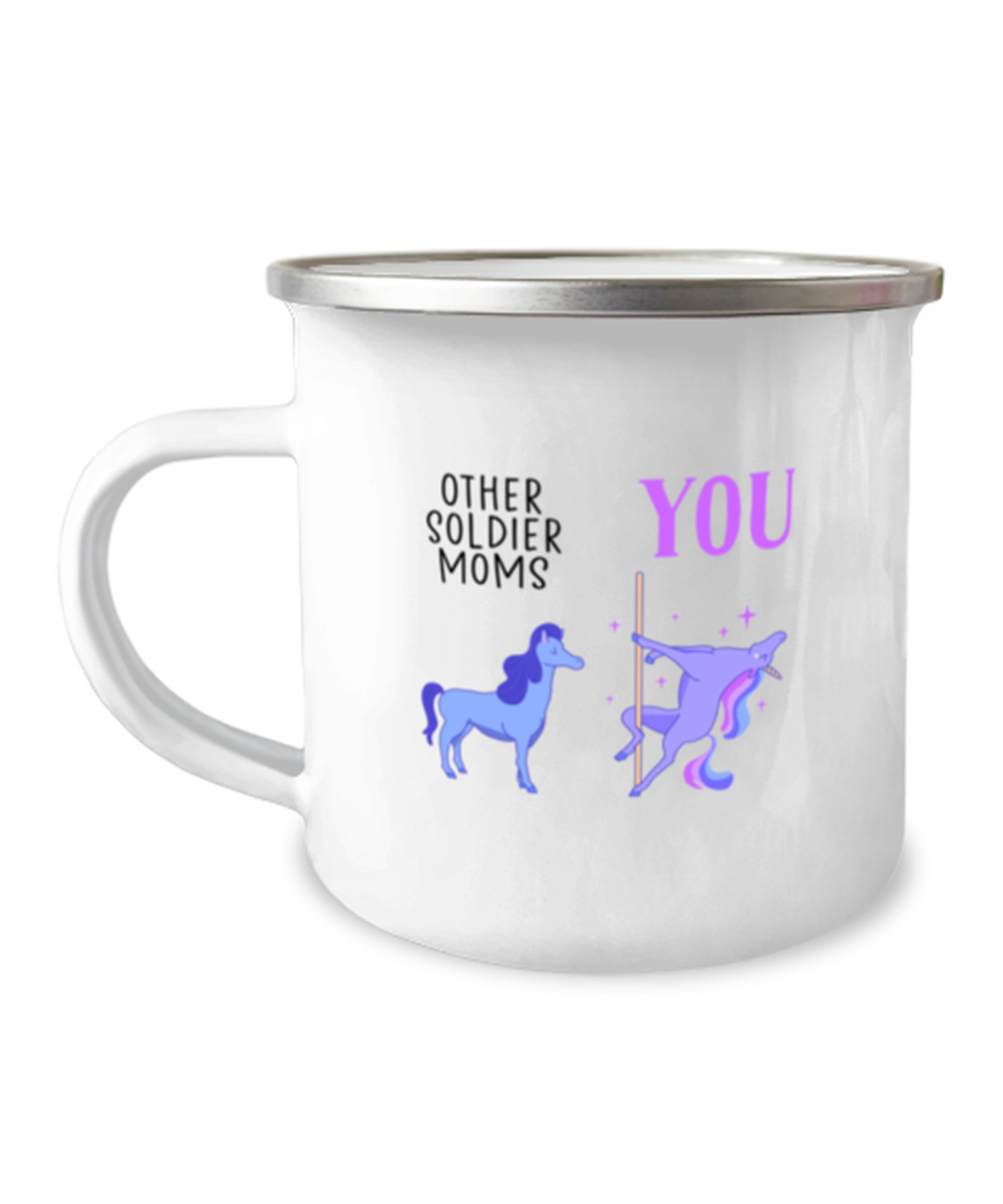 Soldier Mom Camper Coffee Mug Camping Cup