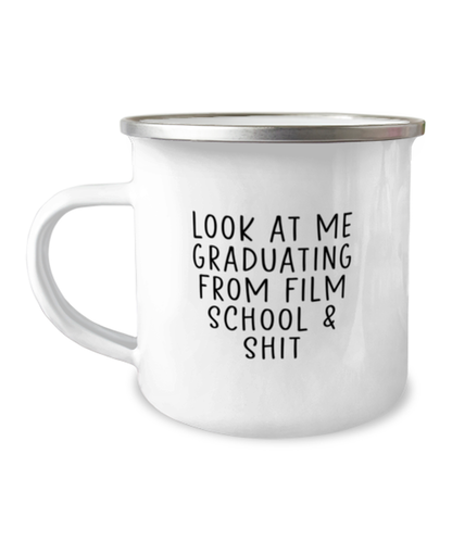 Film School Graduation Camper Coffee Mug Camping Cup