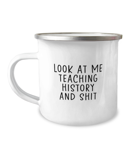 History Teacher Camper Coffee Mug Camping Cup