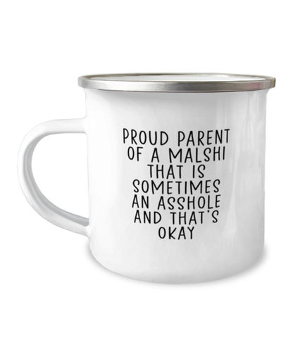 Malshi Mom Dad Camper Coffee Mug Camping Cup