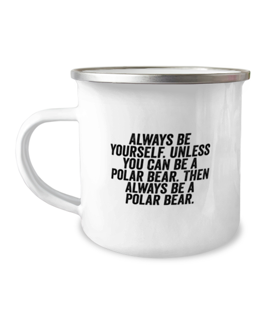 Polar Bear Camper Coffee Mug Camping Cup