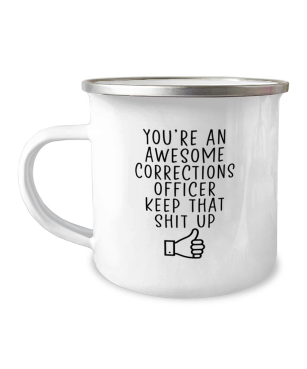 Corrections Officer Camper Coffee Mug Camping Cup