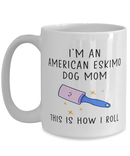 American Eskimo Dog Mom Coffee Mug Cup