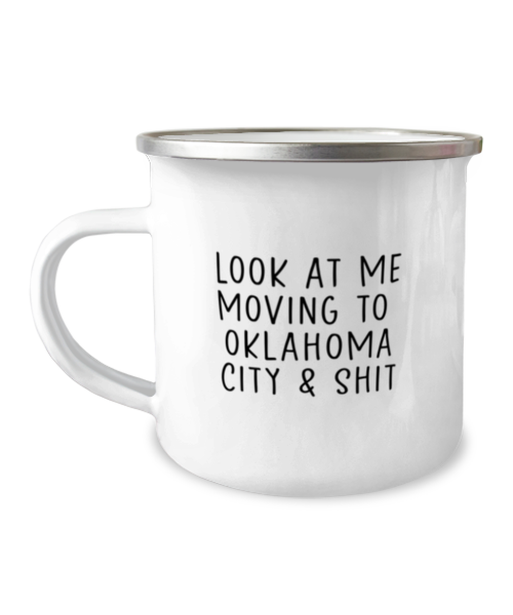 Moving to Oklahoma City Camper Coffee Mug Cup