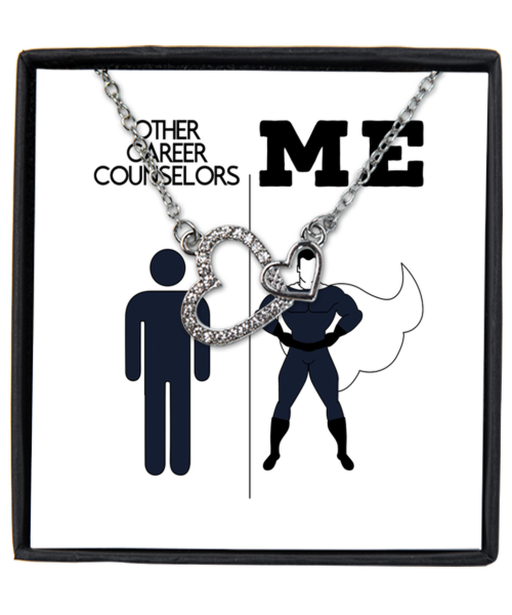 Career counselor Interlocking Heart Necklace Jewelry