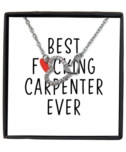 Carpenter Interlocking Heart Necklace Jewelry