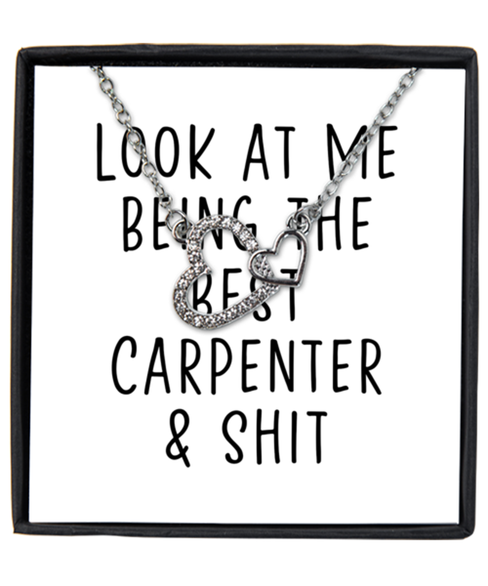 Carpenter Interlocking Heart Necklace Jewelry