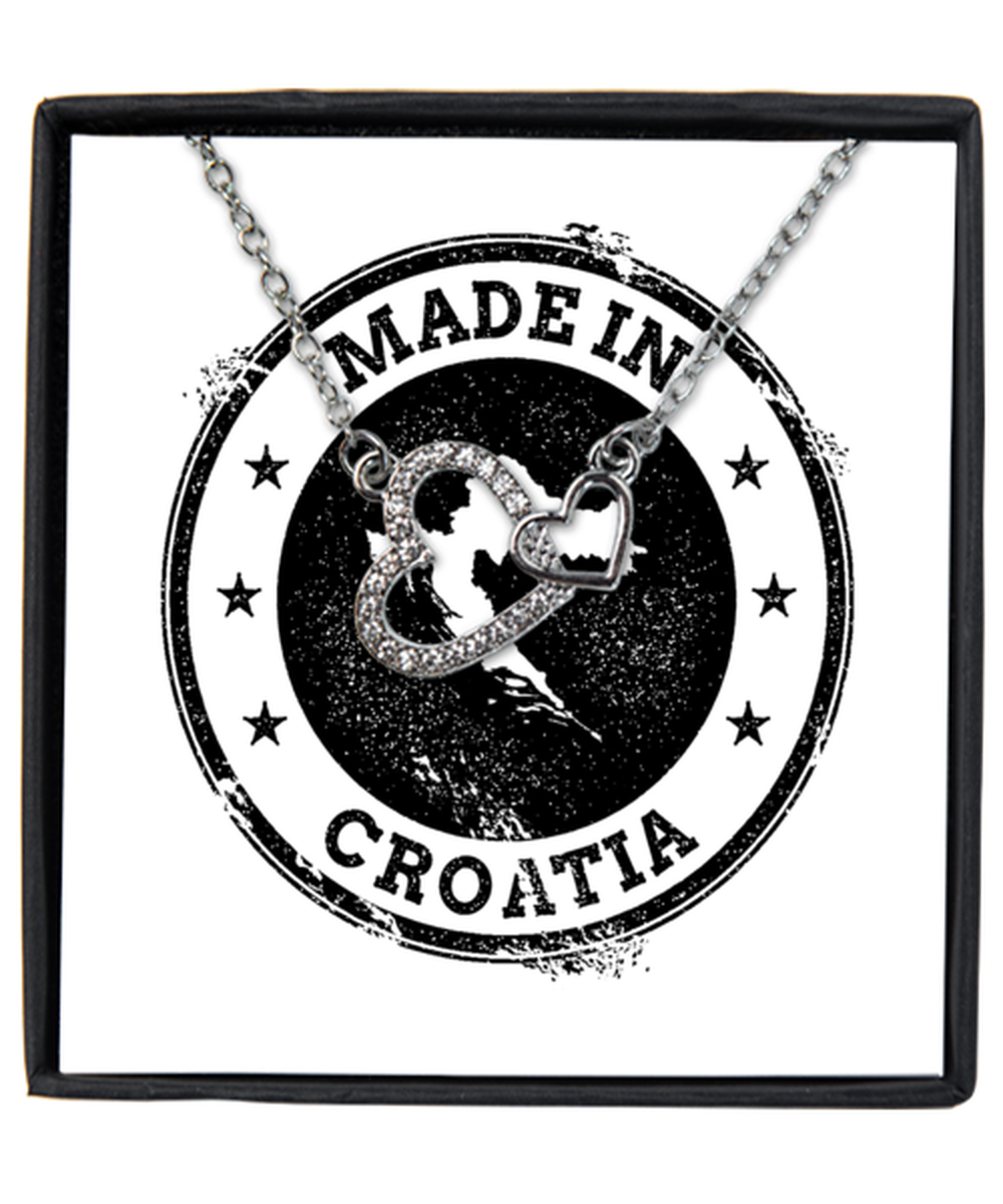 Croatia Interlocking Heart Necklace Jewelry