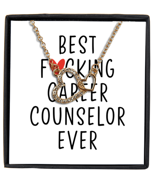 Career counselor Interlocking Heart Necklace Jewelry