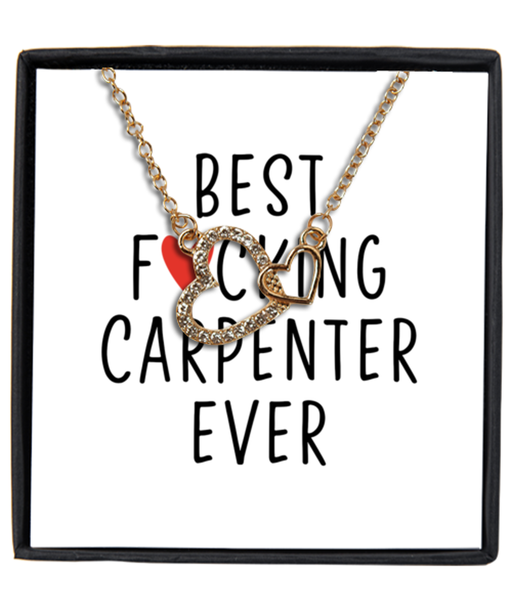 Carpenter Interlocking Heart Necklace Jewelry