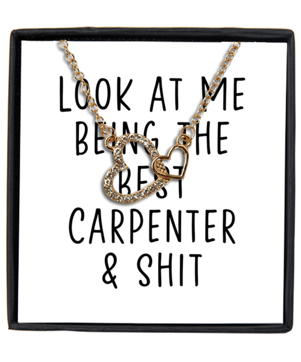 Carpenter Interlocking Heart Necklace Jewelry