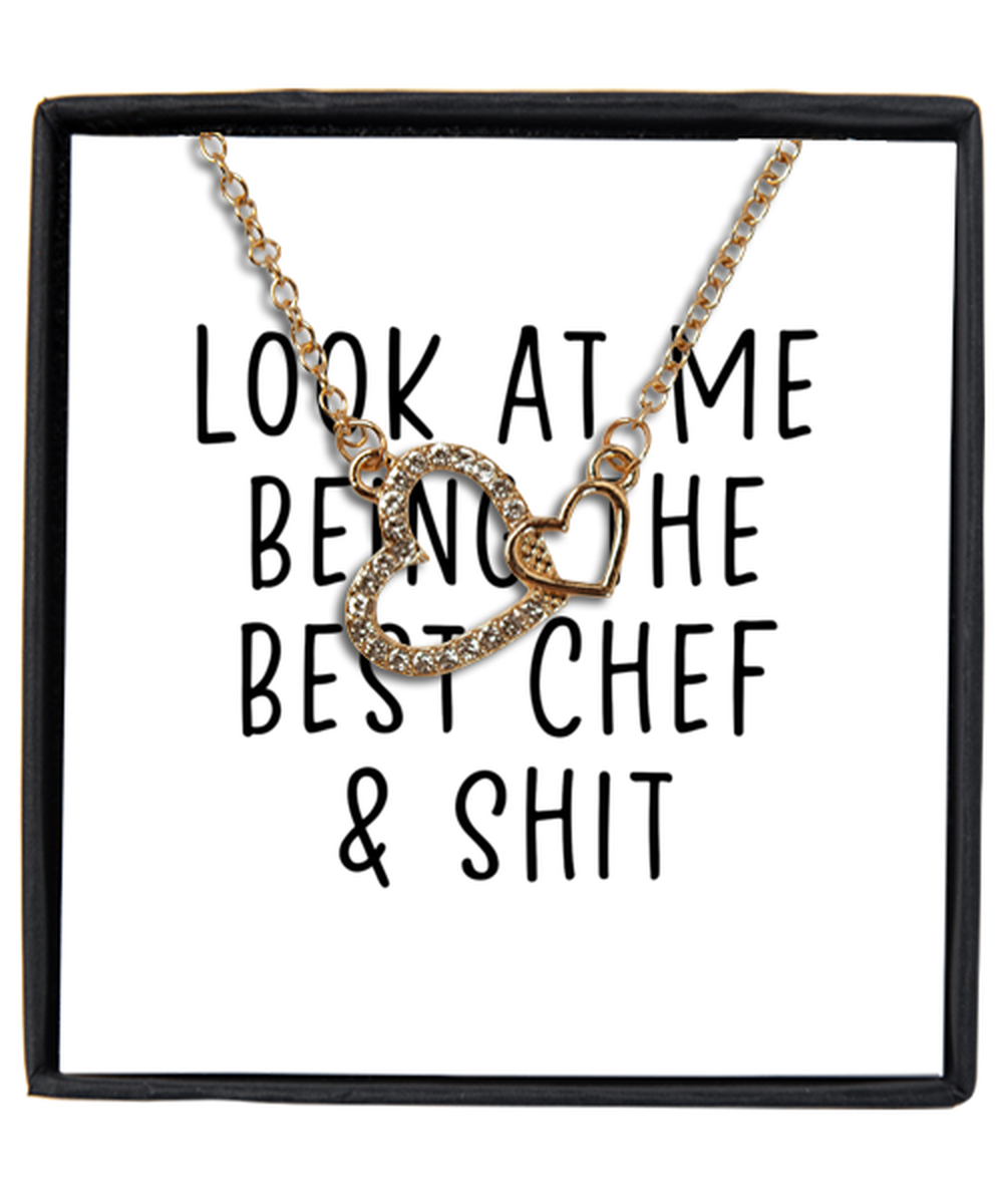 Chef Interlocking Hearts Necklace Jewelry