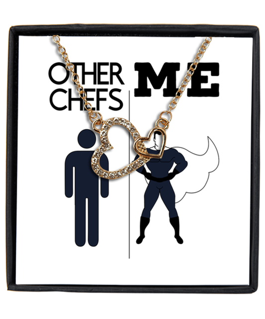 Chef Interlocking Hearts Necklace Jewelry