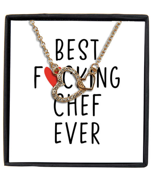 Chef Interlocking Hearts Necklace Jewelry