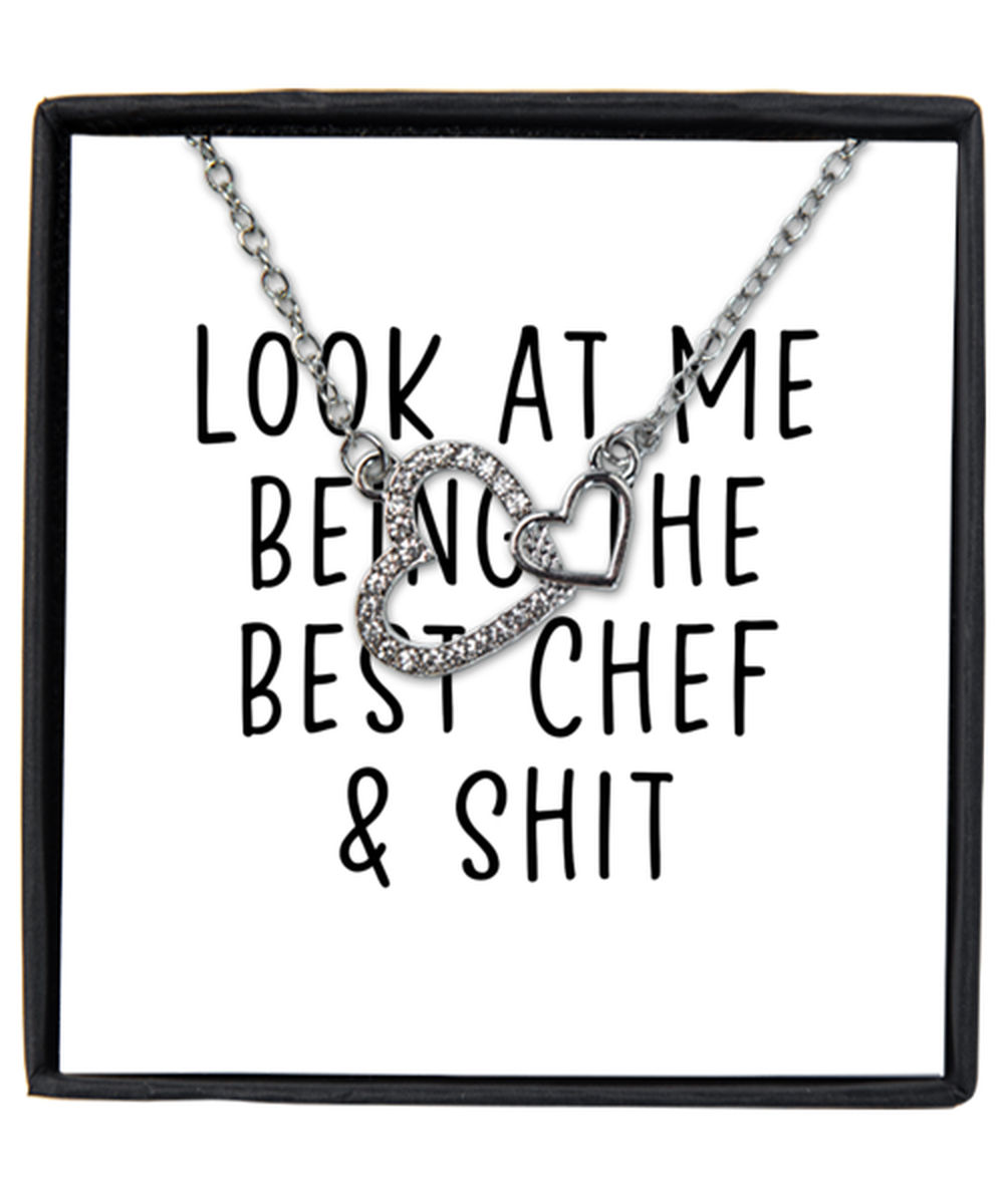 Chef Interlocking Hearts Necklace Jewelry