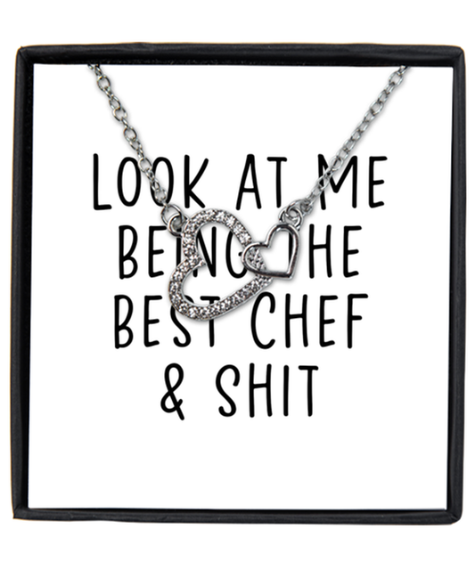 Chef Interlocking Hearts Necklace Jewelry