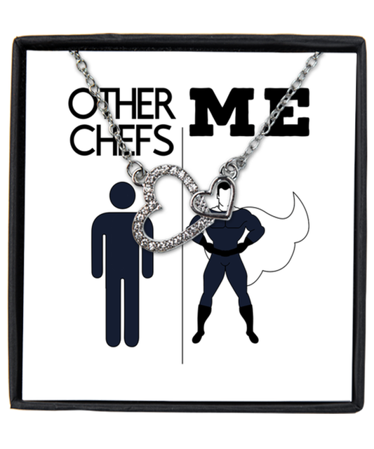 Chef Interlocking Hearts Necklace Jewelry