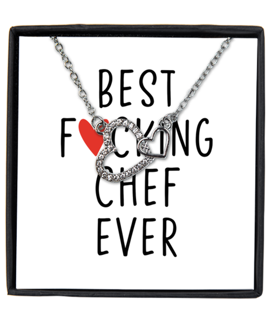 Chef Interlocking Hearts Necklace Jewelry