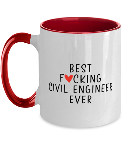 Civil engineer Two Tone Coffee Mug Accent Cup