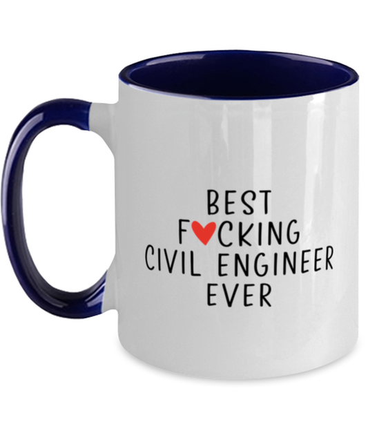 Civil engineer Two Tone Coffee Mug Accent Cup