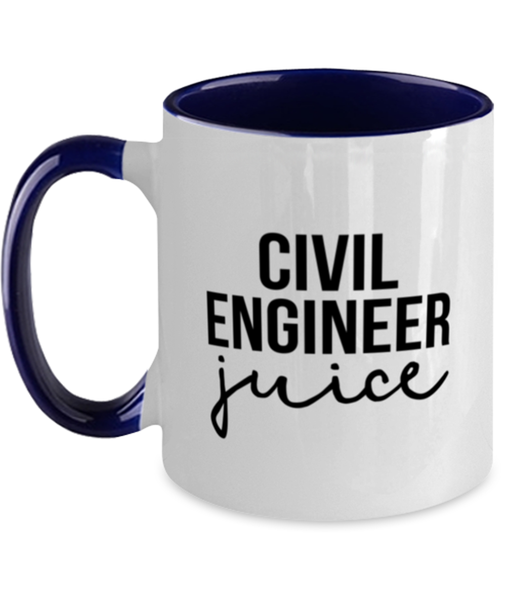 Civil engineer Two Tone Coffee Mug Accent Cup