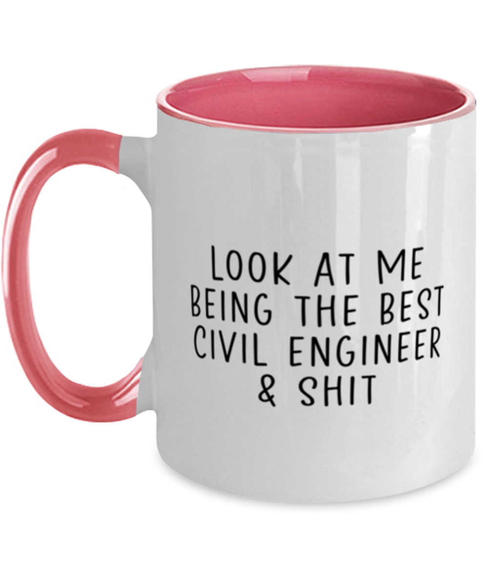 Civil engineer Two Tone Coffee Mug Accent Cup