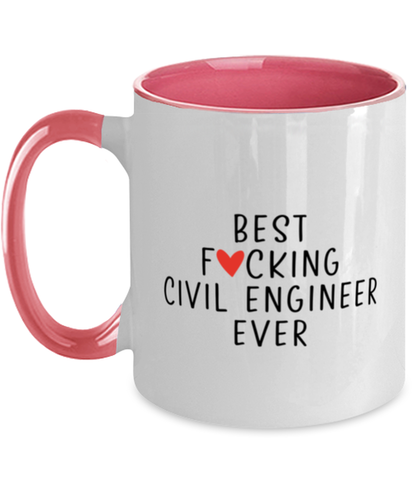 Civil engineer Two Tone Coffee Mug Accent Cup