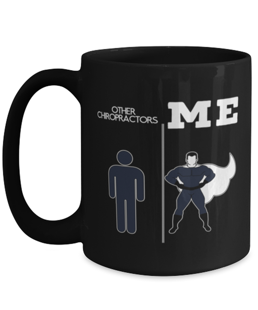 Chiropractor Black Coffee Mug Cup