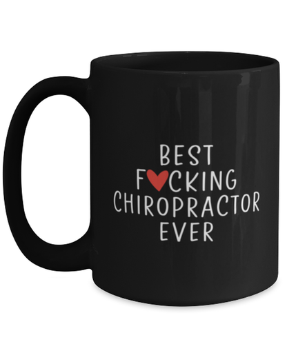 Chiropractor Black Coffee Mug Cup