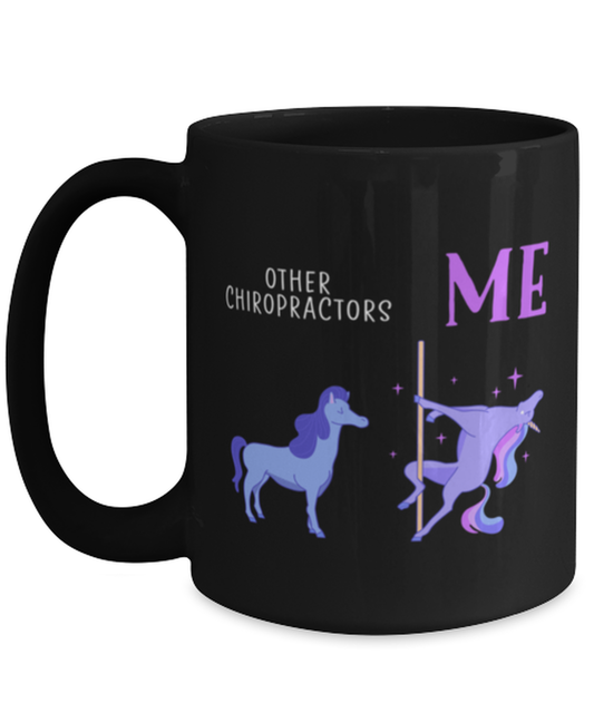 Chiropractor Black Coffee Mug Cup