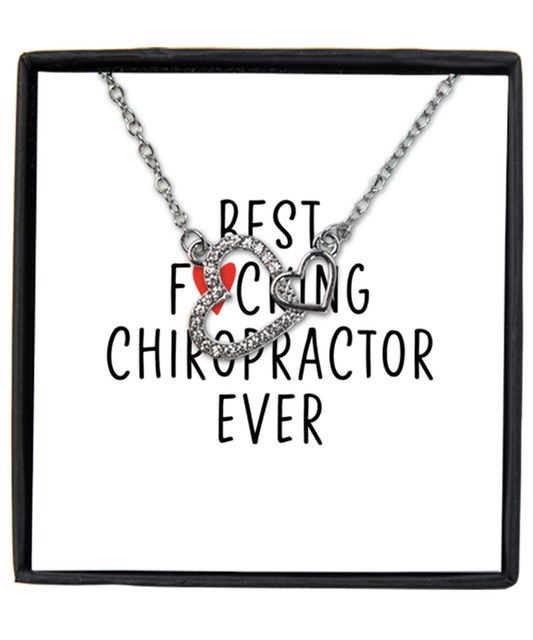 Chiropractor Interlocking Hearts Necklace Jewelry