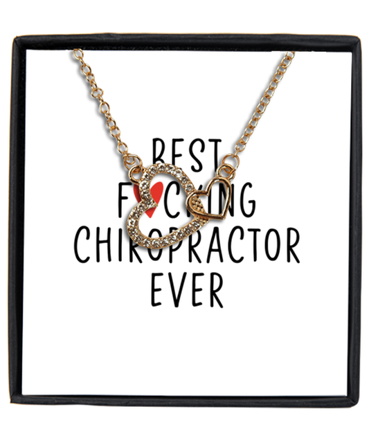 Chiropractor Interlocking Hearts Necklace Jewelry