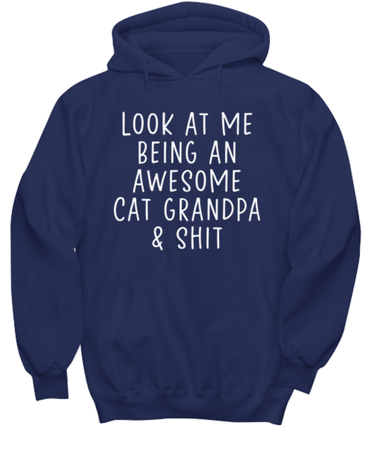 Cat Grandpa Hoodie Shirt Hooded Sweatshirt